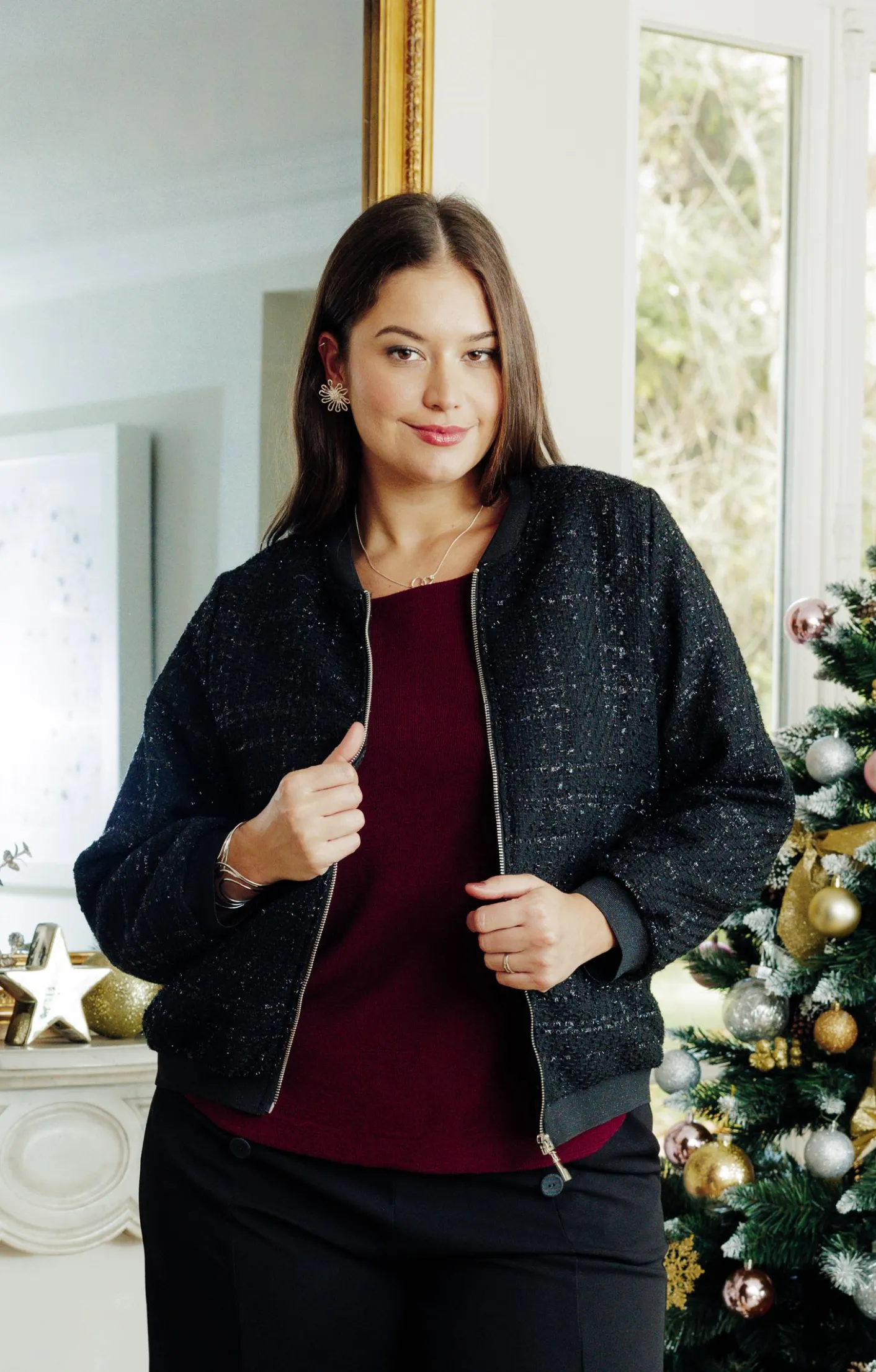 Toscane Boutique Bomber avec lurex| Vestes