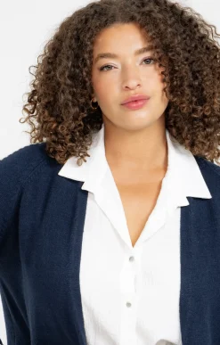 Toscane Boutique Cardigan avec détail contrasté| Pulls & Cardigans