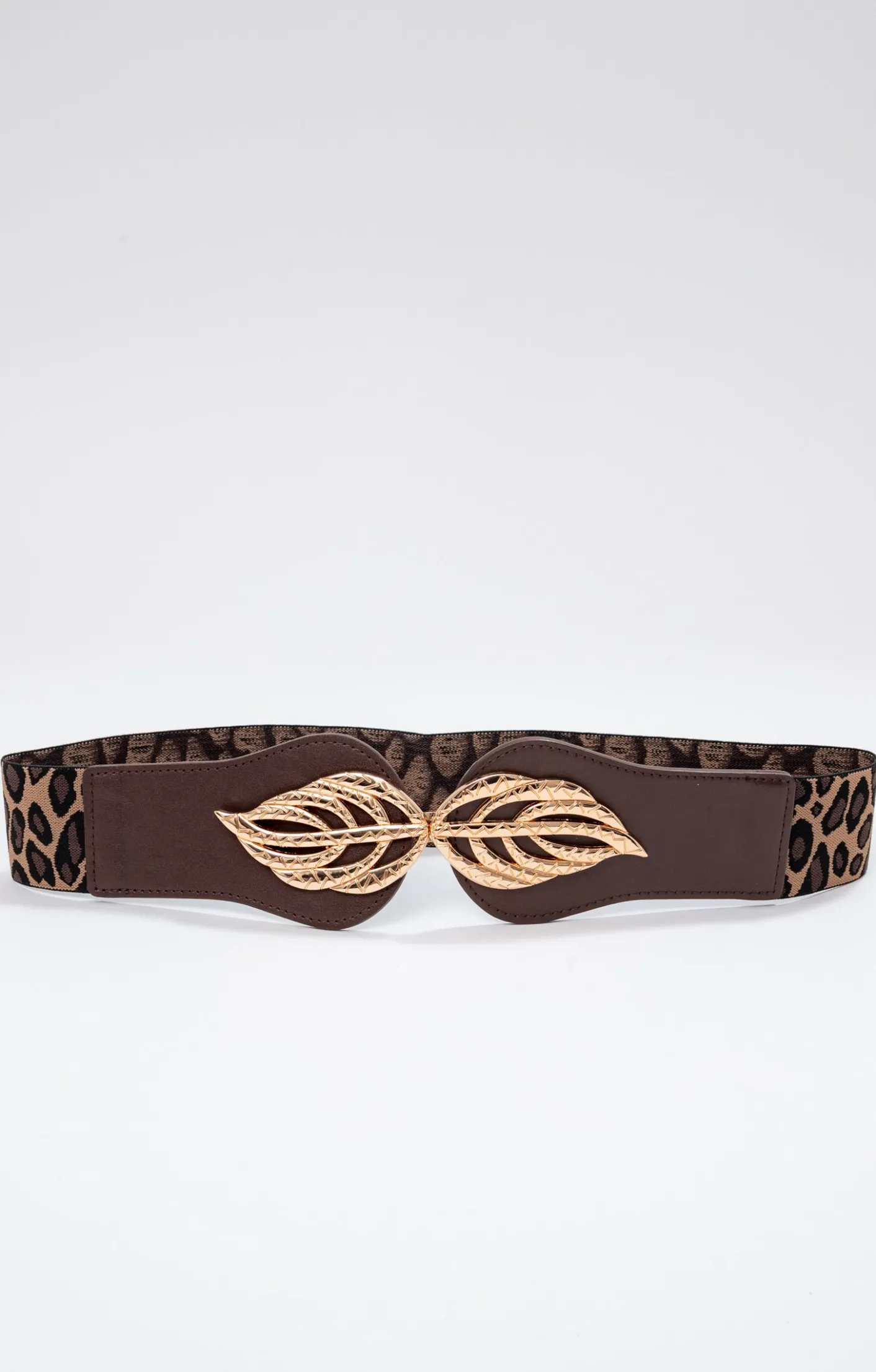 Toscane Boutique Ceinture large élastique panthère| Accessoires