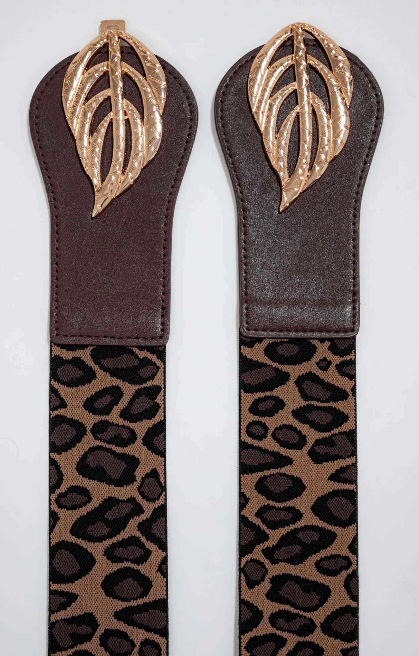 Toscane Boutique Ceinture large élastique panthère| Accessoires