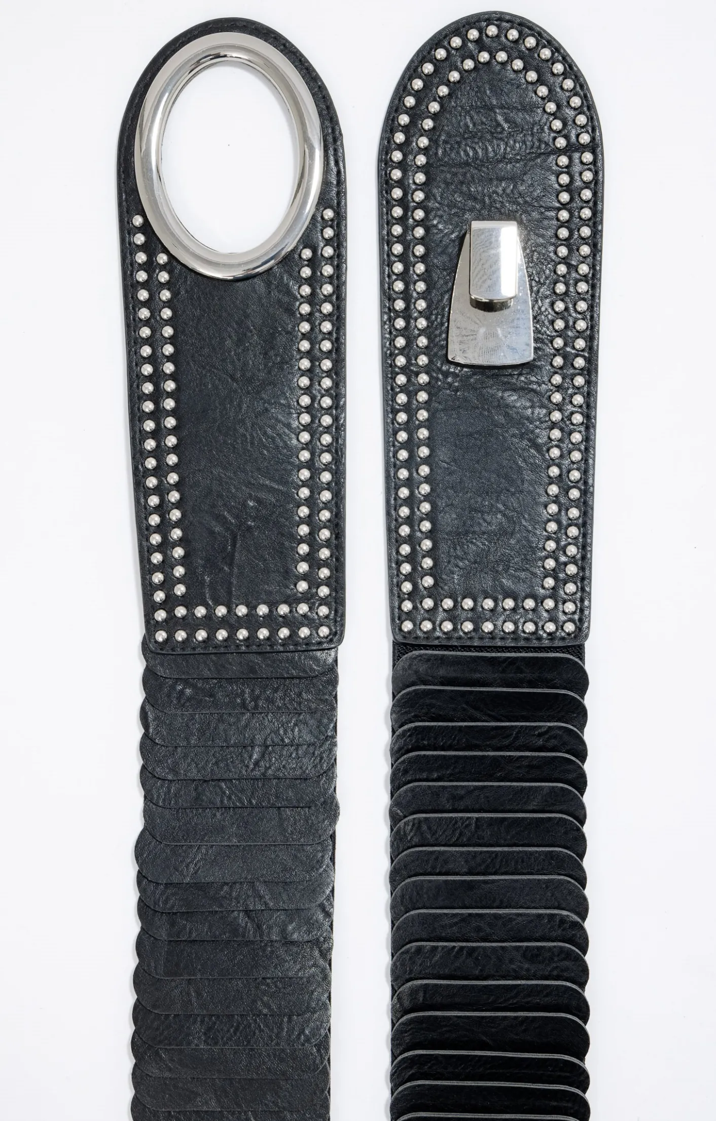 Toscane Boutique Ceinture élastiquée large e à clous| Accessoires
