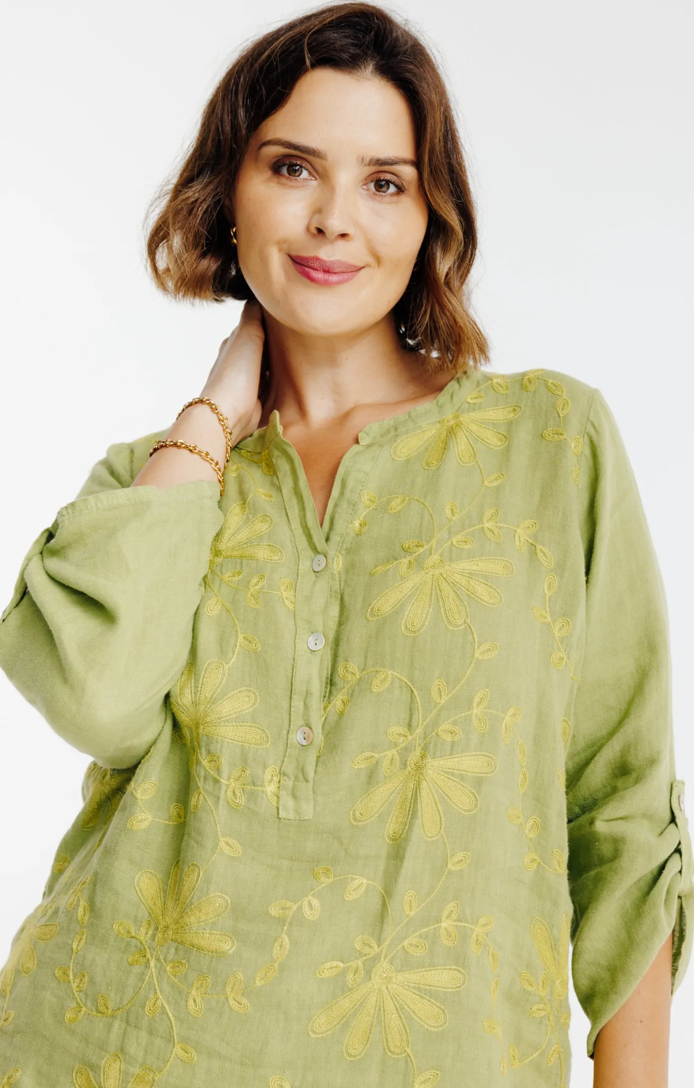 Toscane Boutique Chemise brodée| Chemisiers & Tuniques