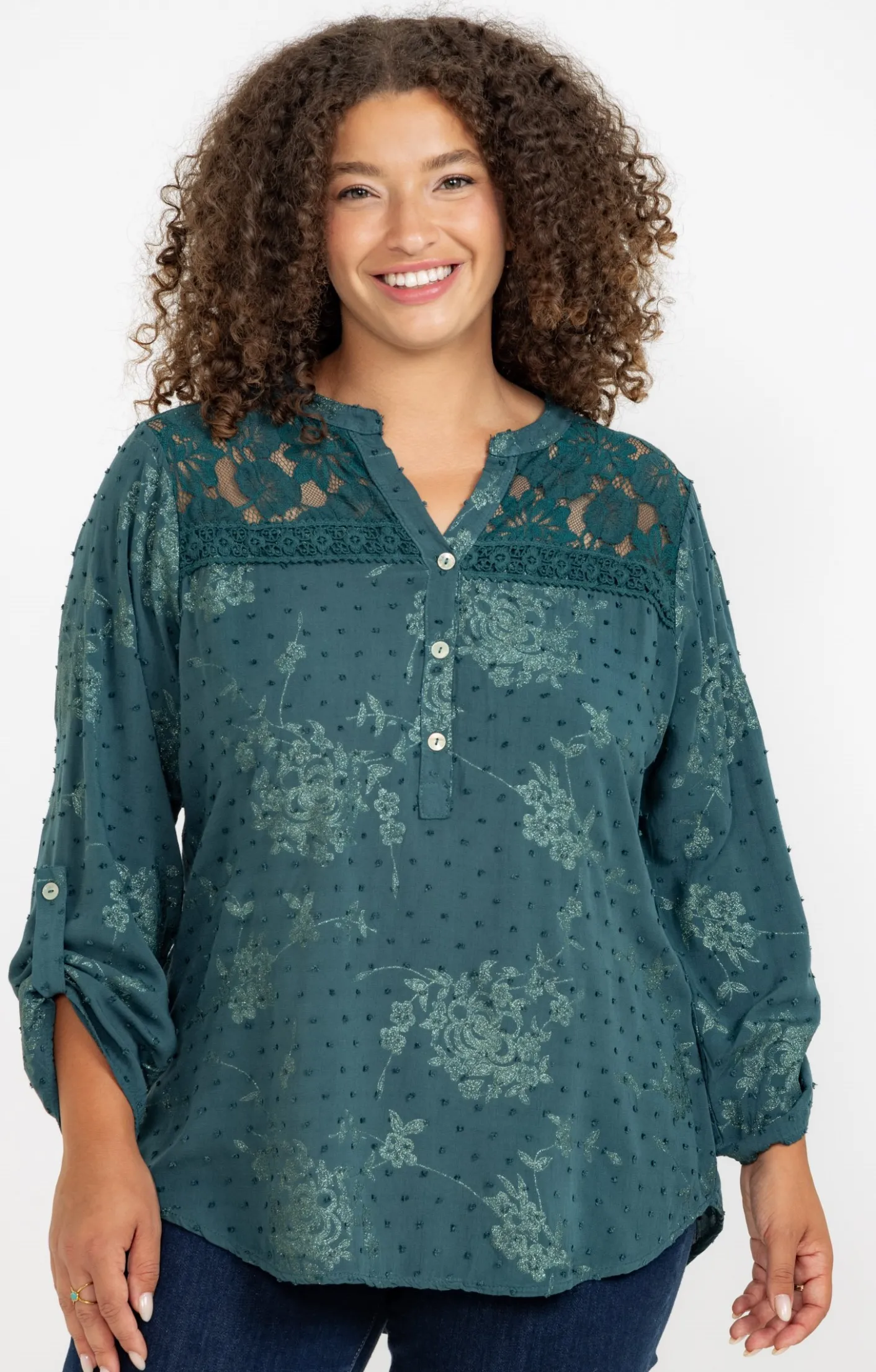 Toscane Boutique Chemise imprimée avec glitter| Chemisiers & Tuniques