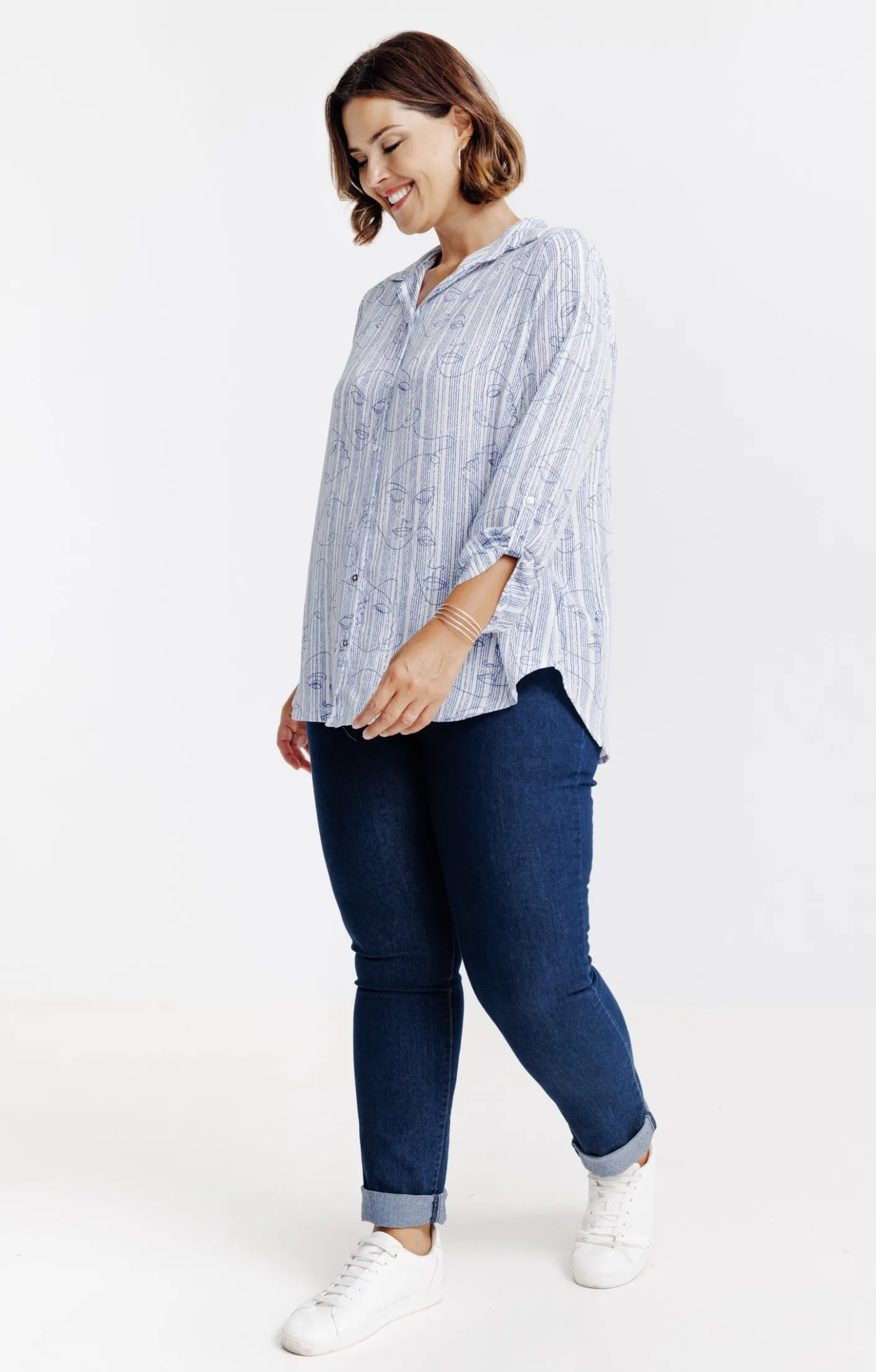 Toscane Boutique Chemise imprimée viages et rayée| Chemisiers & Tuniques