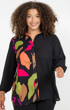 Toscane Boutique Chemise patch imprimé floral| Chemisiers & Tuniques