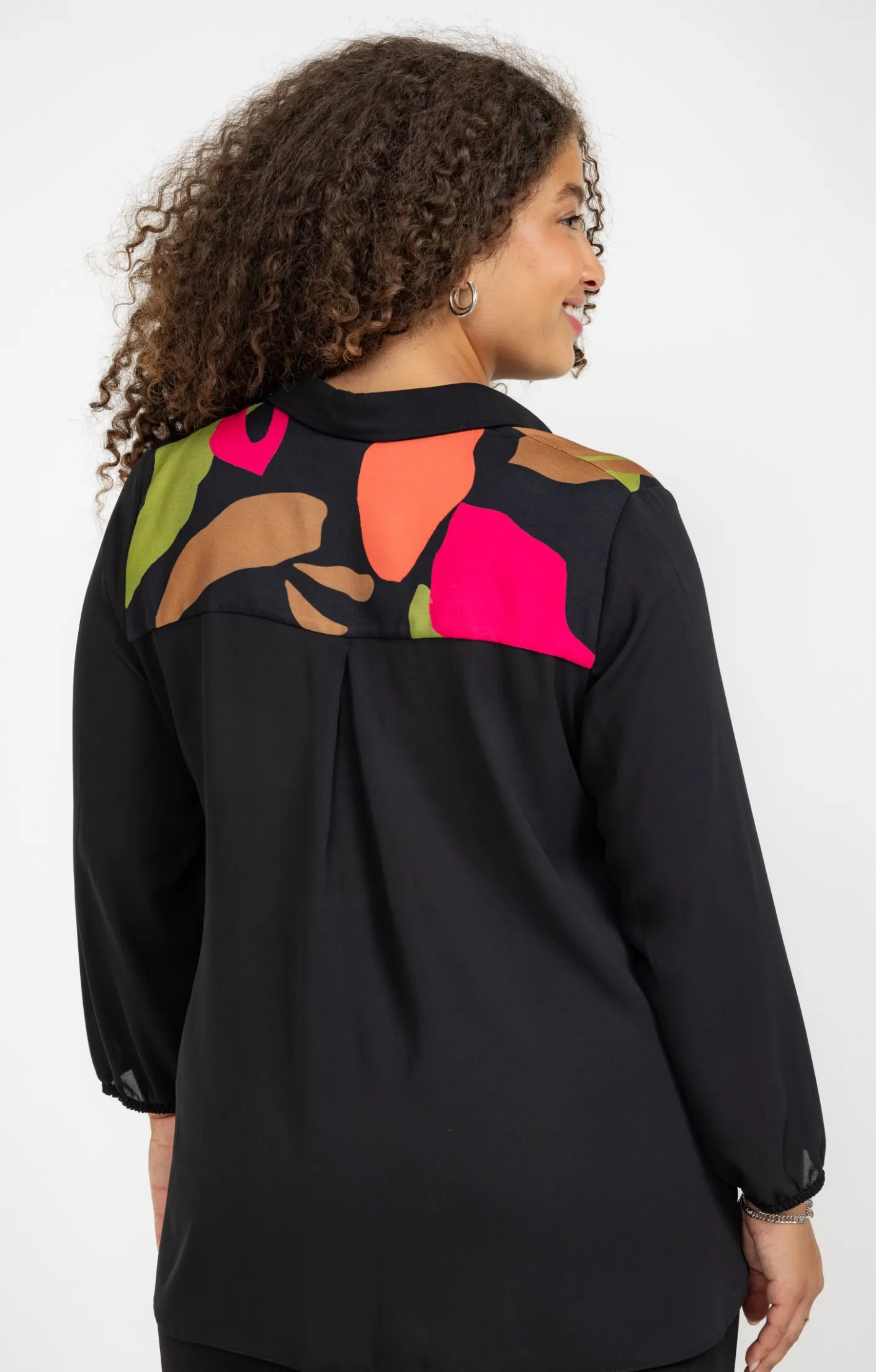 Toscane Boutique Chemise patch imprimé floral| Chemisiers & Tuniques