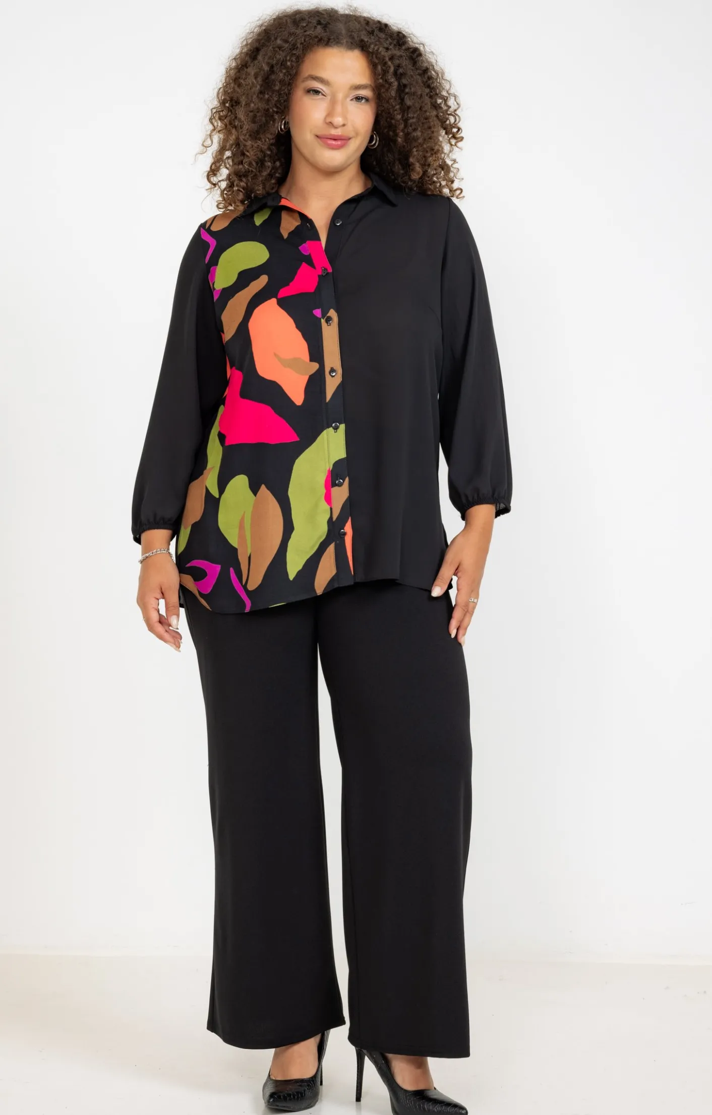 Toscane Boutique Chemise patch imprimé floral| Chemisiers & Tuniques