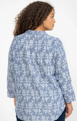 Toscane Boutique Chemise rayée effet brodé| Chemisiers & Tuniques