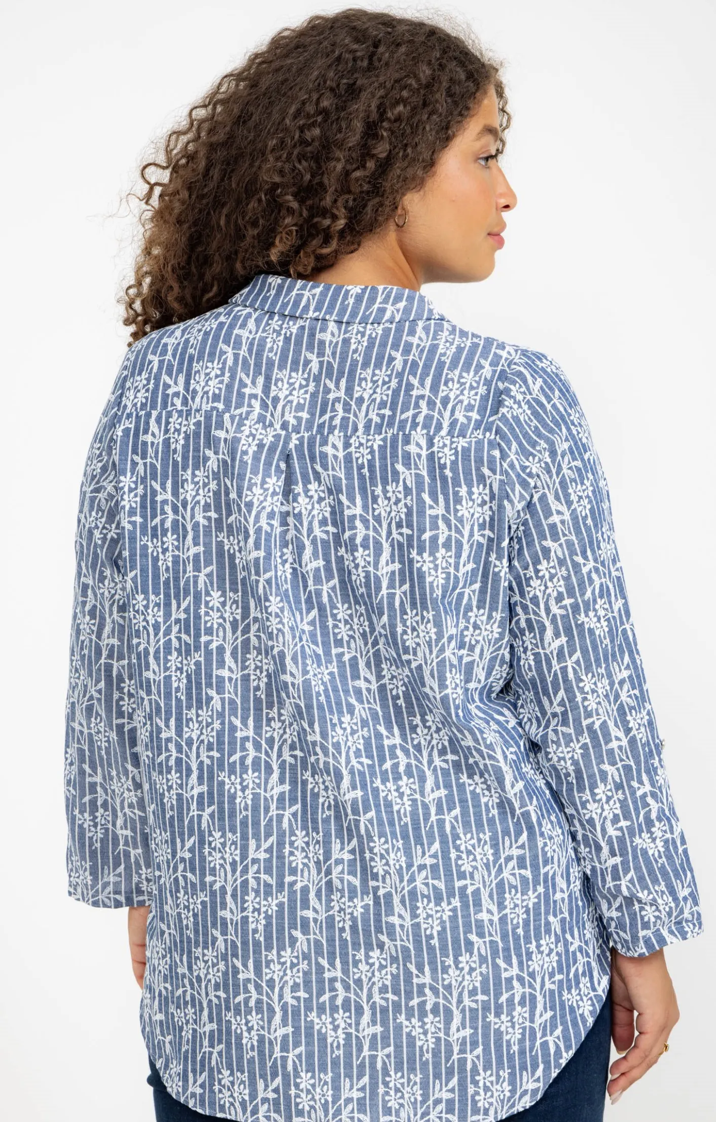 Toscane Boutique Chemise rayée effet brodé| Chemisiers & Tuniques