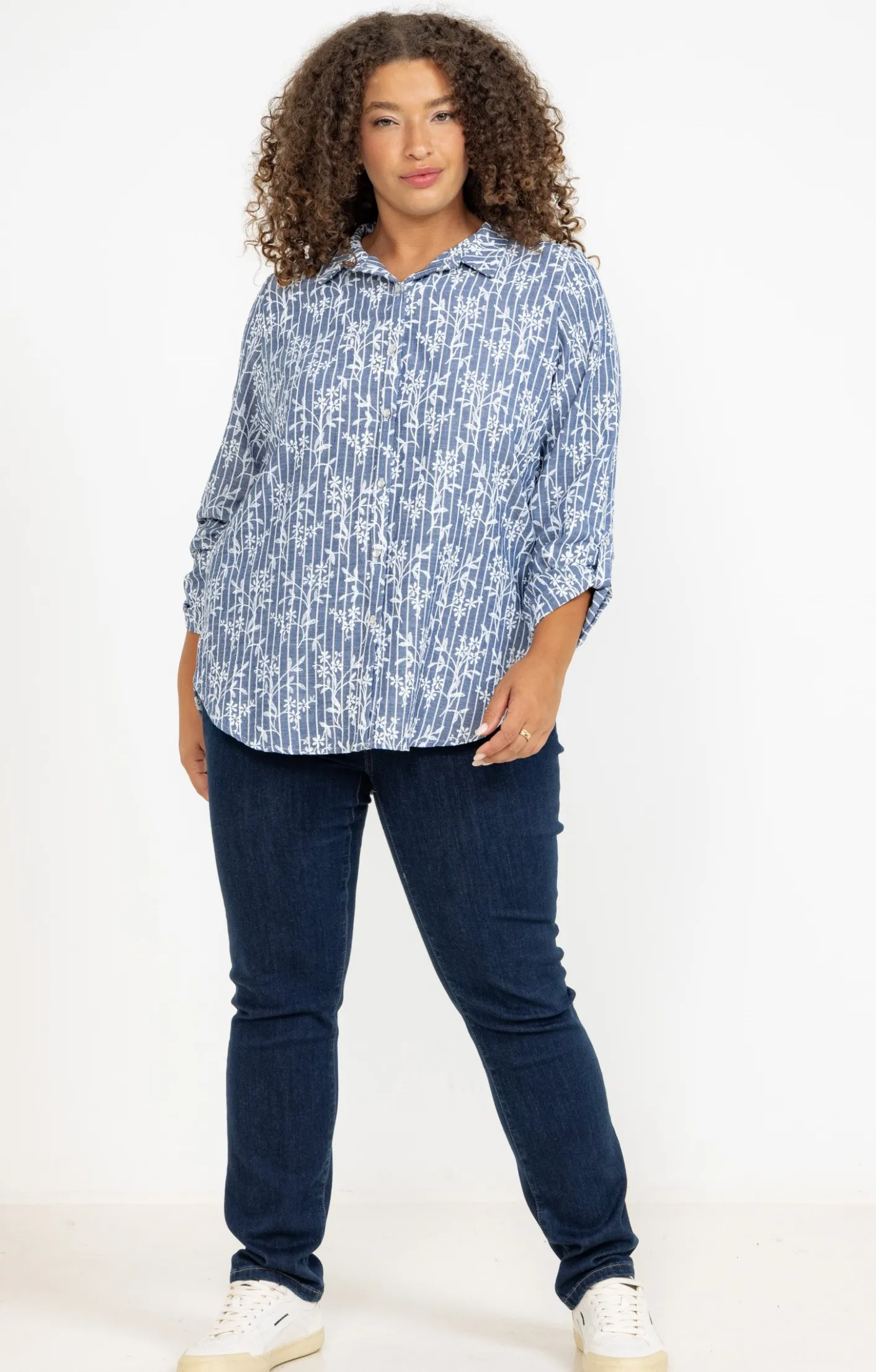 Toscane Boutique Chemise rayée effet brodé| Chemisiers & Tuniques