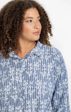 Toscane Boutique Chemise rayée effet brodé| Chemisiers & Tuniques