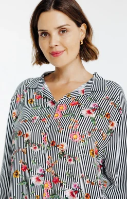 Toscane Boutique Chemise rayée et fleurie| Chemisiers & Tuniques