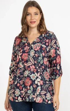 Toscane Boutique Chemisier imprimé fleuri| Chemisiers & Tuniques