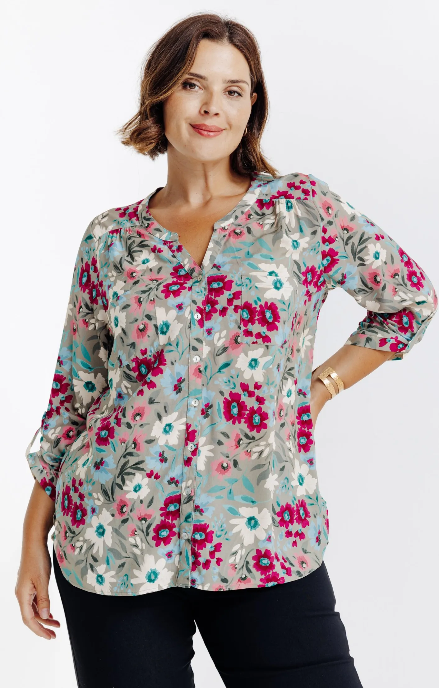 Toscane Boutique Chemisier imprimé fleuri| Chemisiers & Tuniques