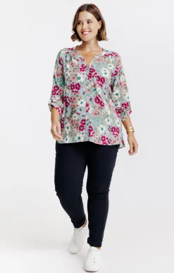 Toscane Boutique Chemisier imprimé fleuri| Chemisiers & Tuniques