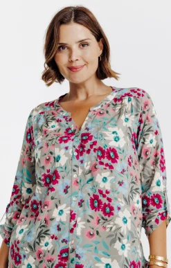 Toscane Boutique Chemisier imprimé fleuri| Chemisiers & Tuniques