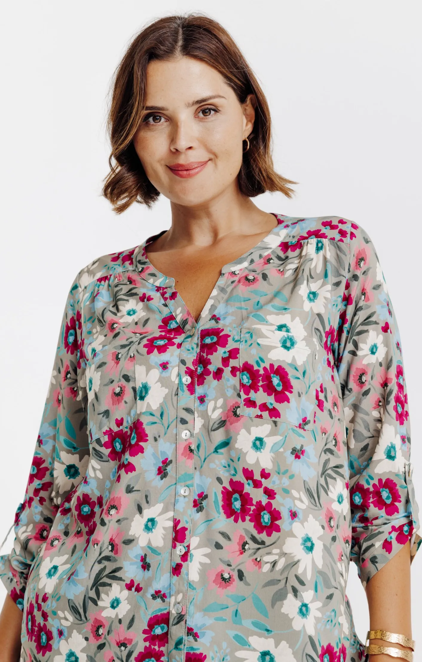 Toscane Boutique Chemisier imprimé fleuri| Chemisiers & Tuniques