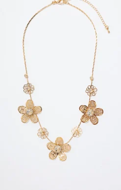 Toscane Boutique Collier ras-de-cou fleurs légères| Accessoires