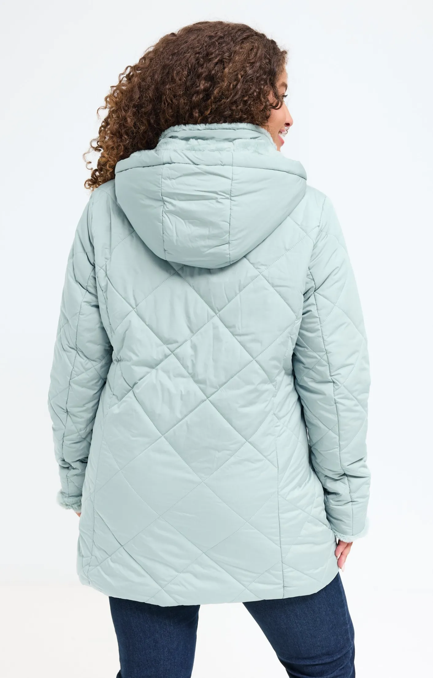 Toscane Boutique Doudoune avec capuche et fausse fourrure| Parkas & Impers