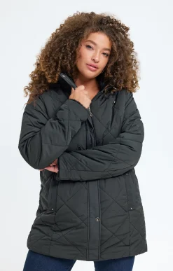 Toscane Boutique Doudoune avec capuche et fausse fourrure| Parkas & Impers