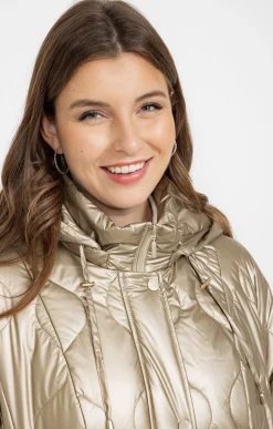 Toscane Boutique Doudoune matelassée dorée| Parkas & Impers