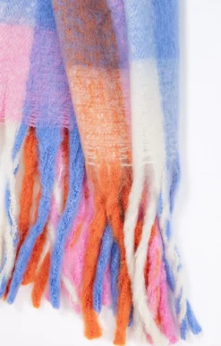 Toscane Boutique Echarpe chaude à carreaux s| Accessoires