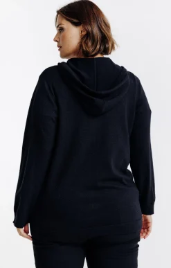 Toscane Boutique Gilet à capuche avec lurex| Pulls & Cardigans