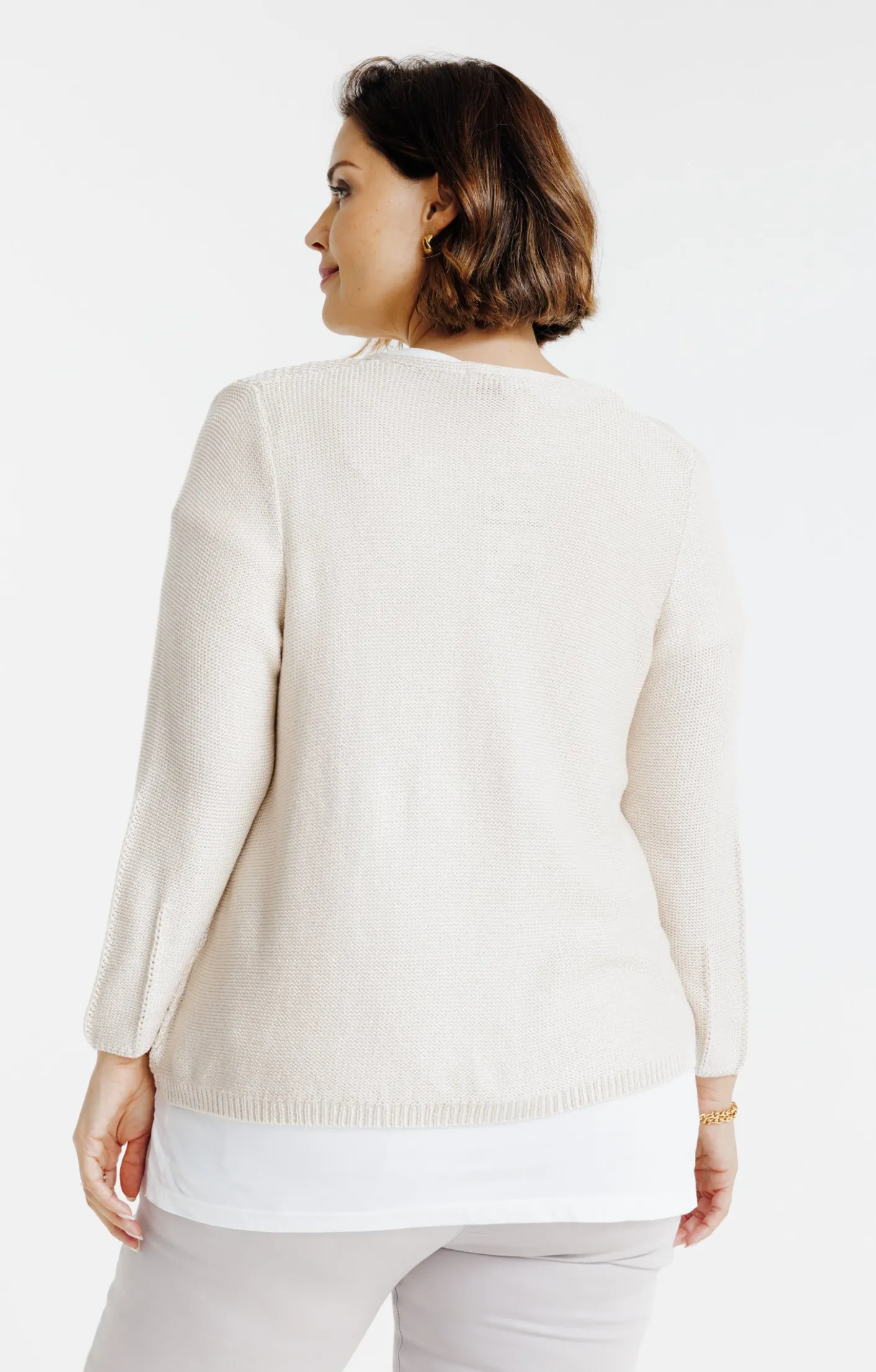 Toscane Boutique Gilet à nouer avec fil lurex| Pulls & Cardigans