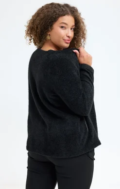 Toscane Boutique Gilet fluffy uni| Pulls & Cardigans