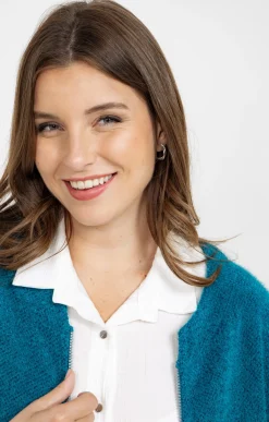 Toscane Boutique Gilet fluffy uni| Pulls & Cardigans