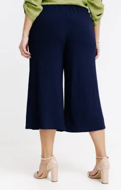 Toscane Boutique Jupe culotte 4 boutons ancre ton sur ton| Jupes
