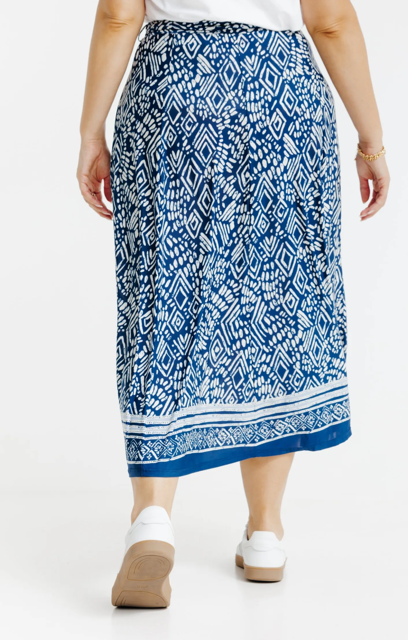 Toscane Boutique Jupe en maille à imprimé ikat| Jupes