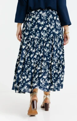Toscane Boutique Jupon évasé imprimé fleuri| Jupes