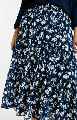 Toscane Boutique Jupon évasé imprimé fleuri| Jupes