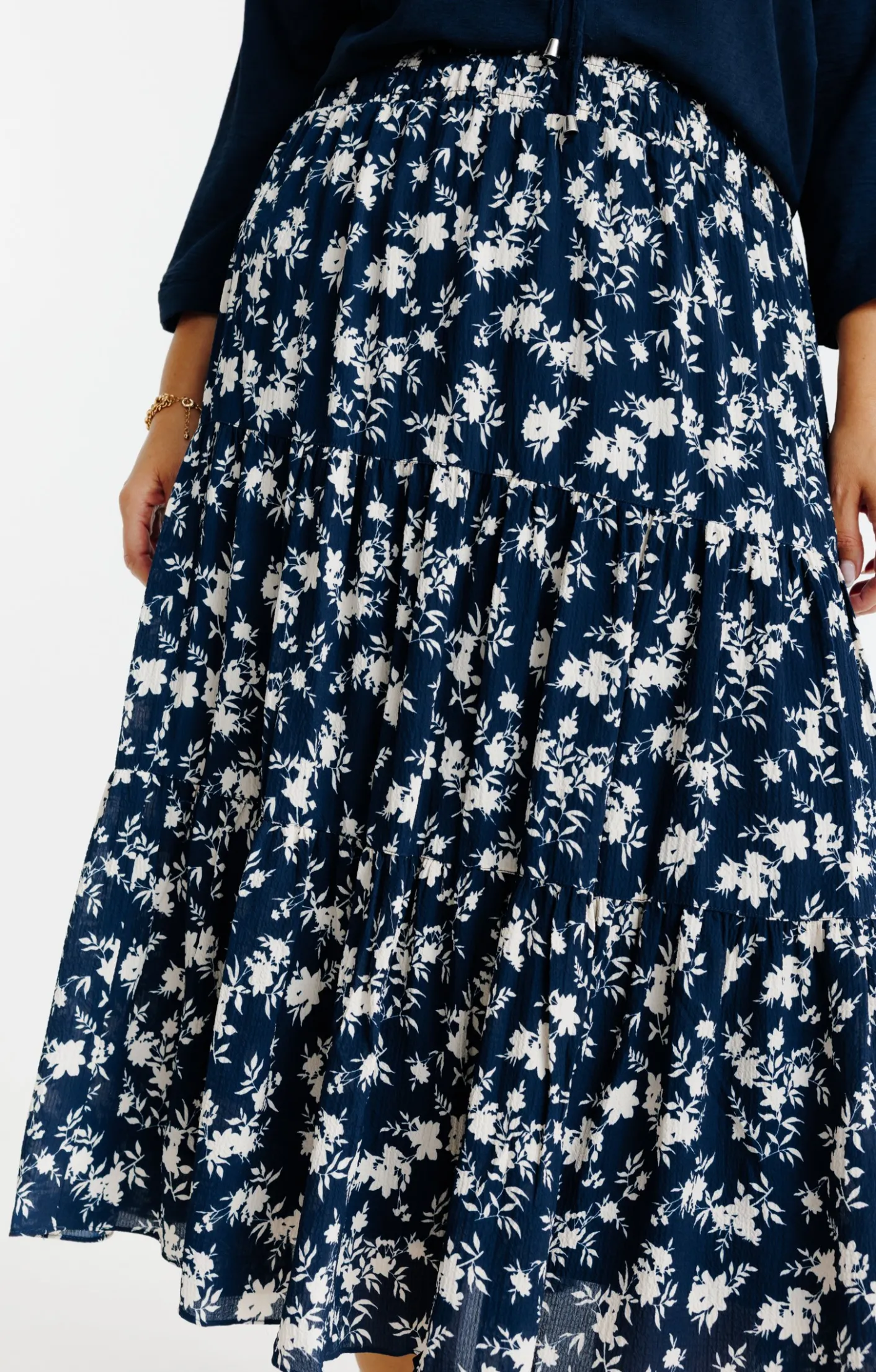 Toscane Boutique Jupon évasé imprimé fleuri| Jupes