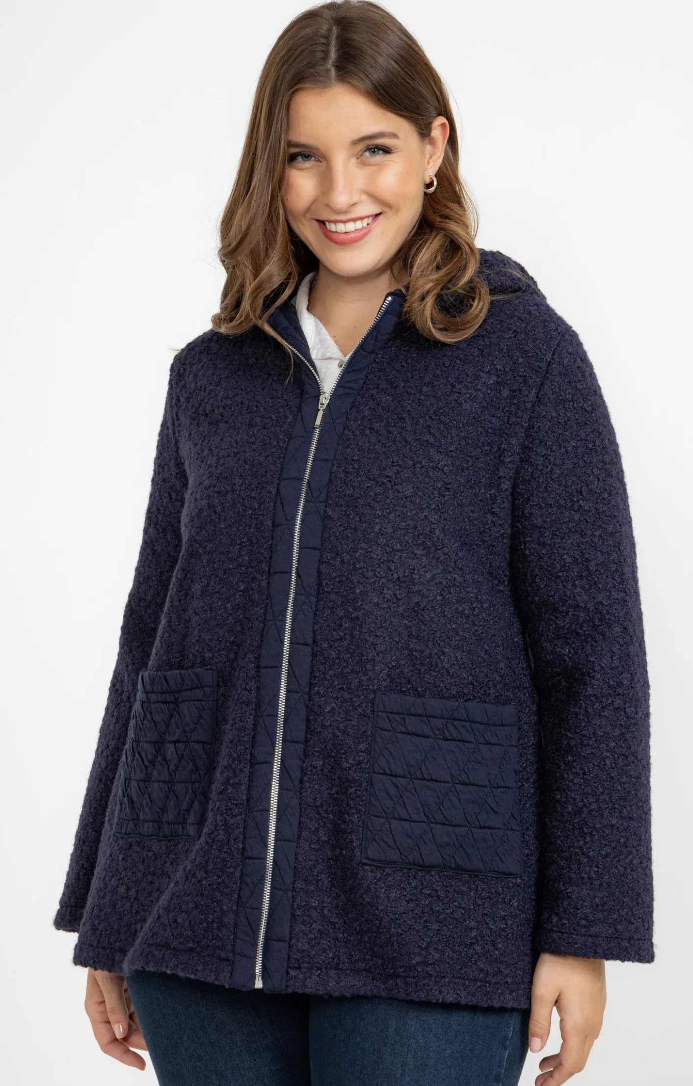 Toscane Boutique Manteau bi-matière| Manteaux