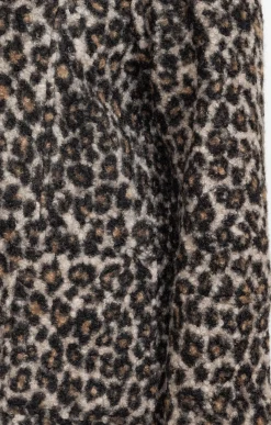 Toscane Boutique Manteau bouclette imprimé léopard| Manteaux