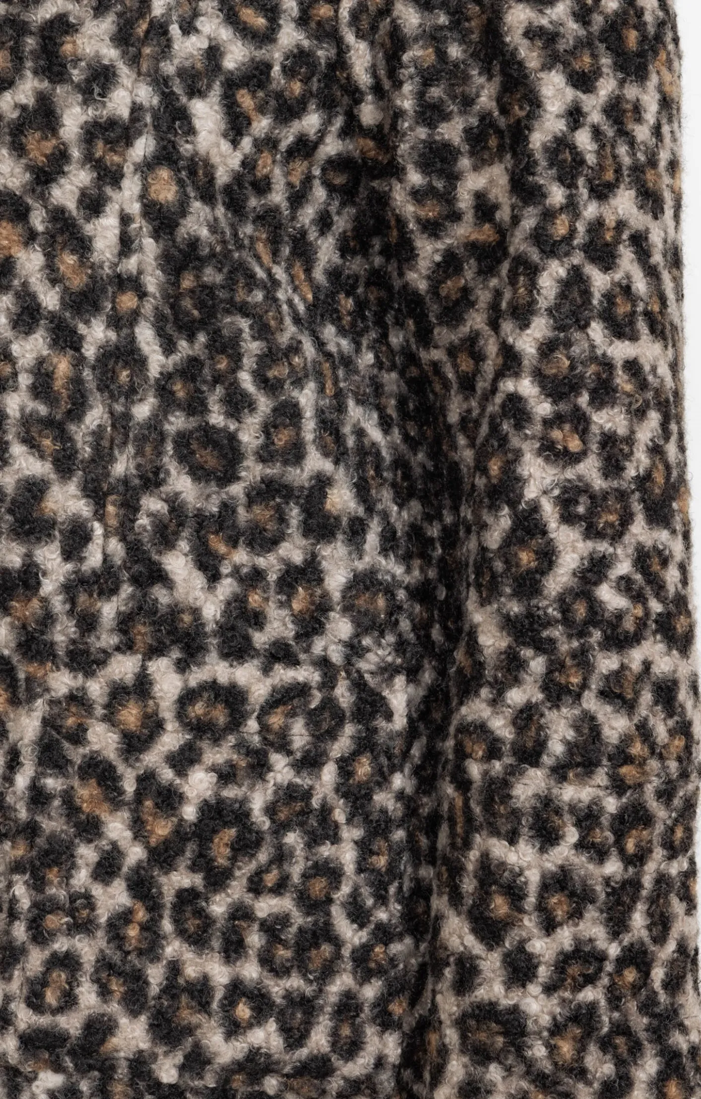 Toscane Boutique Manteau bouclette imprimé léopard| Manteaux