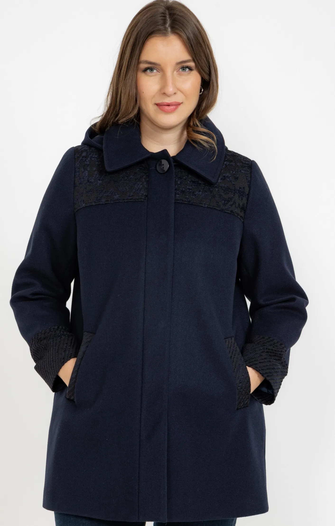 Toscane Boutique Manteau pacth avec capuche| Manteaux
