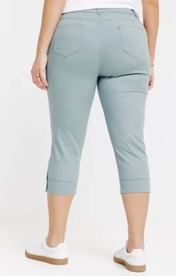 Toscane Boutique Pantacourt superstretch détail rivet| Pantalons