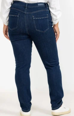 Toscane Boutique Pantalon 5 poches droit en denim| Pantalons