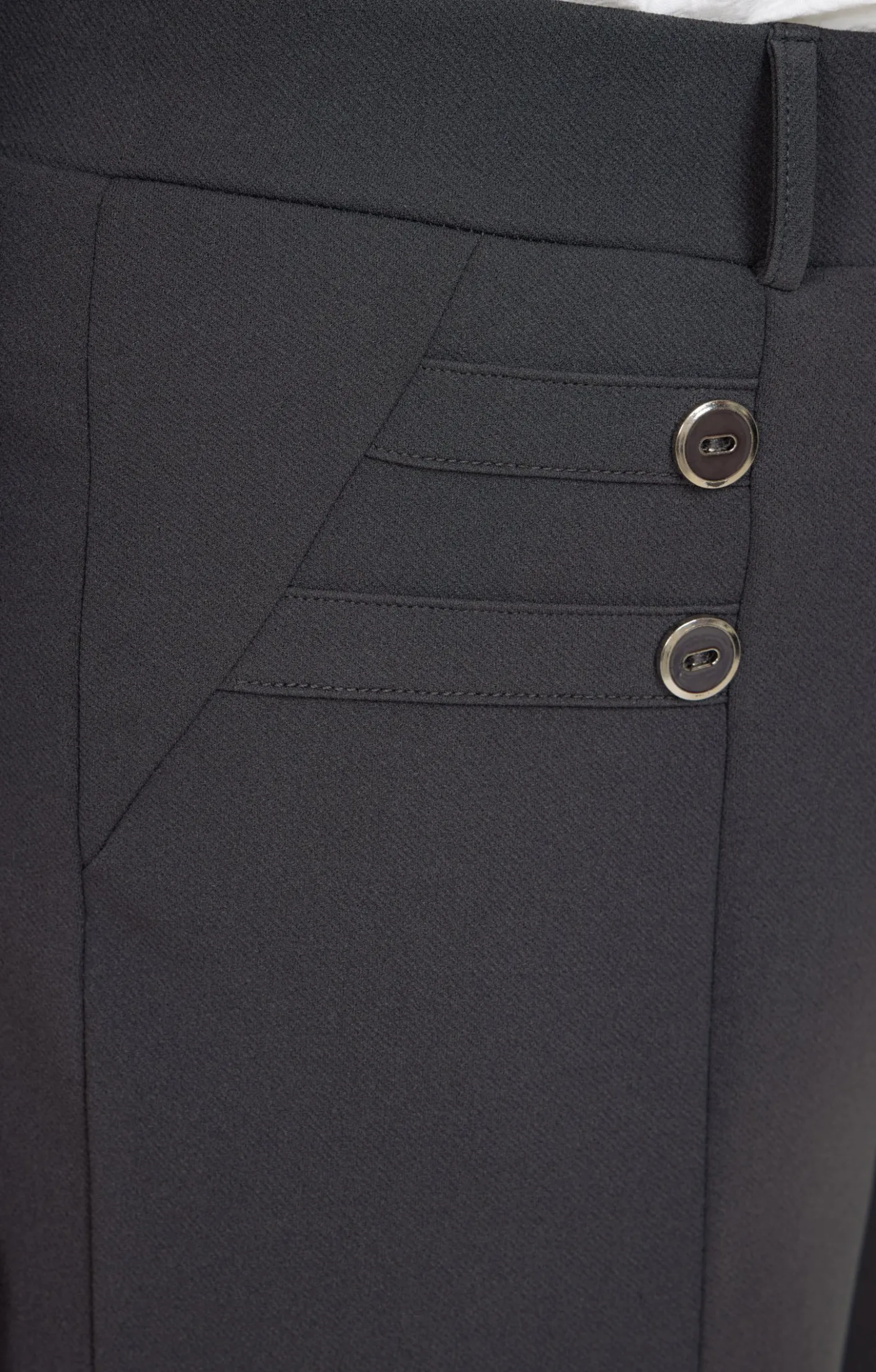 Toscane Boutique Pantalon droit avec boutons| Pantalons