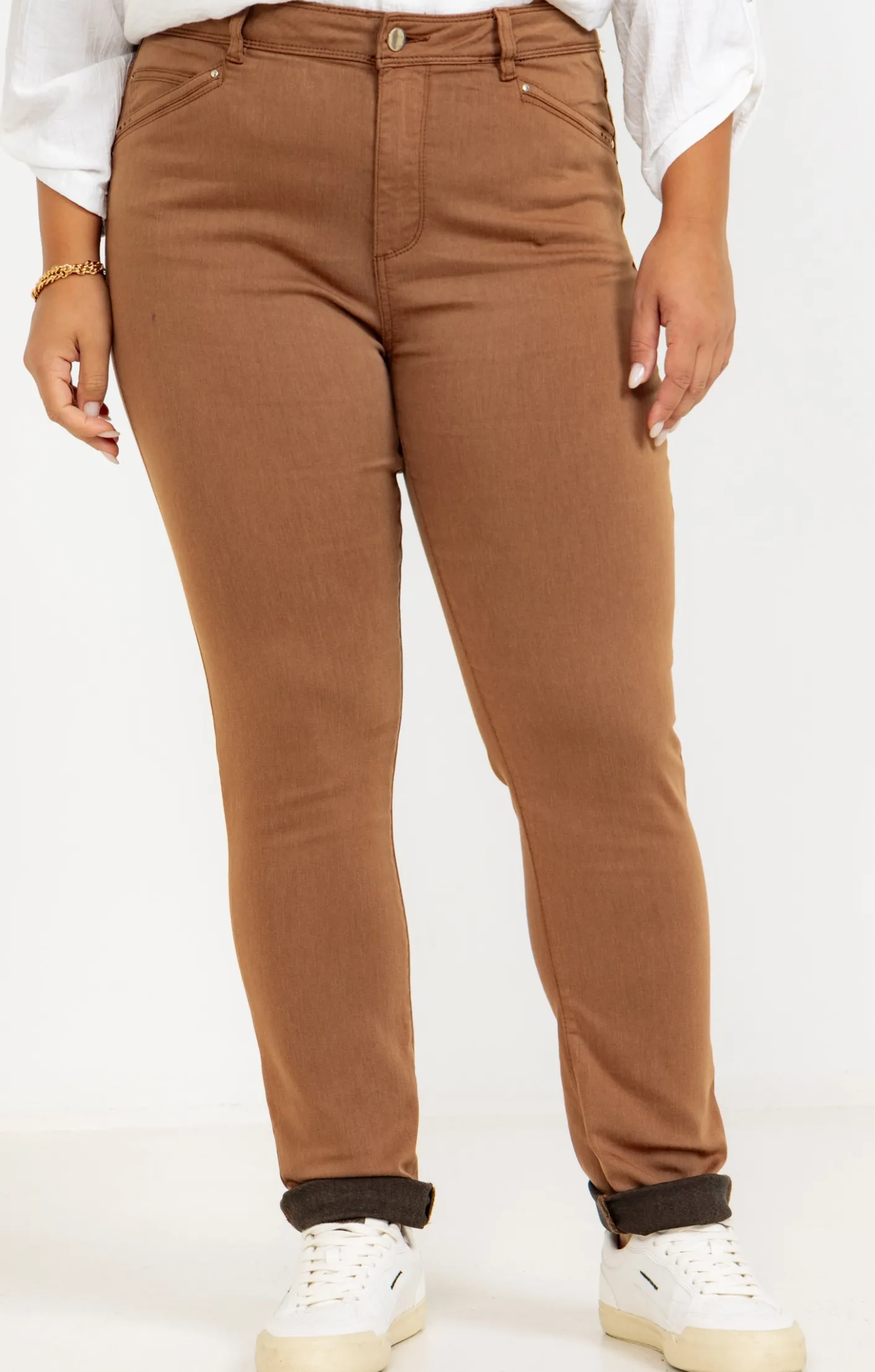 Toscane Boutique Pantalon droit effet satin| Pantalons