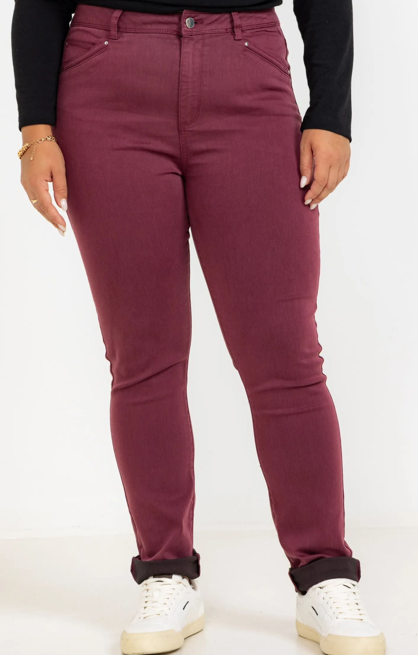 Toscane Boutique Pantalon droit effet satin| Pantalons