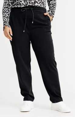 Toscane Boutique Pantalon droit forme jogging brillant| Pantalons