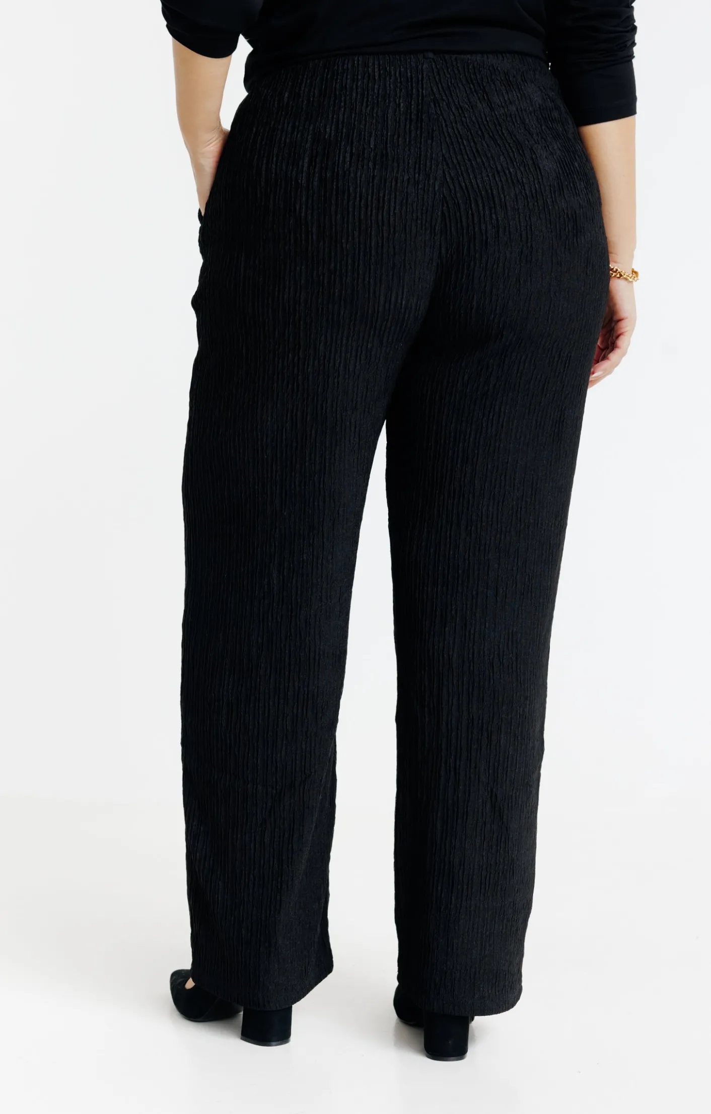 Toscane Boutique Pantalon maille froissée légère| Pantalons