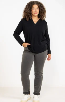 Toscane Boutique Pantalon style denim gris| Pantalons
