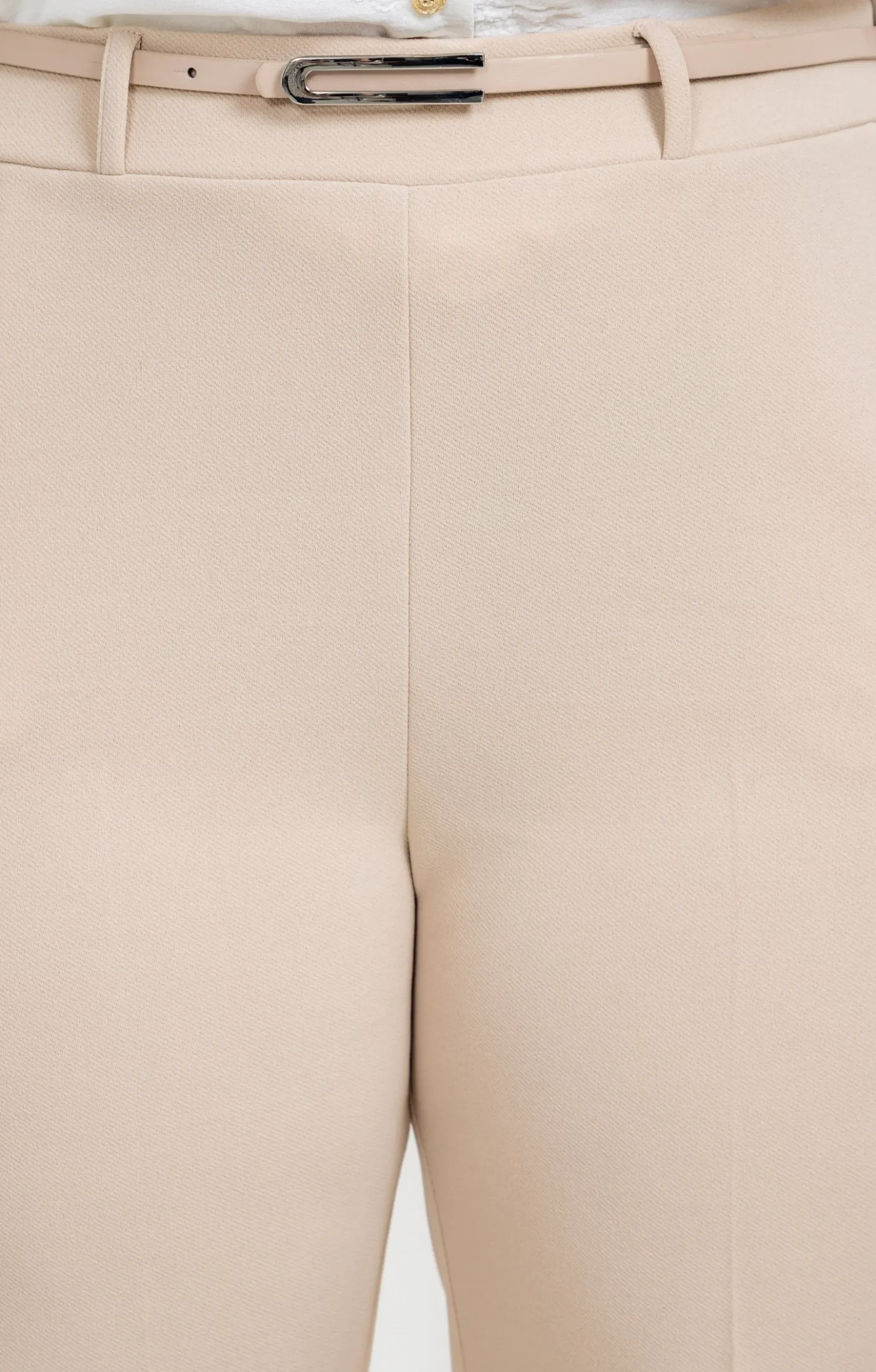 Toscane Boutique Pantalon twill avec ceinture| Pantalons