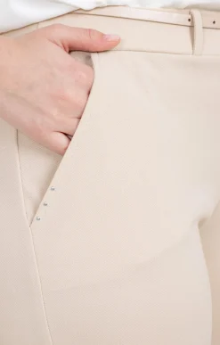 Toscane Boutique Pantalon twill avec ceinture| Pantalons