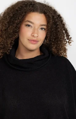 Toscane Boutique Poncho à poches et boutons colorés| Pulls & Cardigans